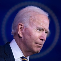 U.S. President-elect Joe Biden speaks at the Queen Theater on Dec. 29 in Wilmington, Delaware. | AFP-JIJI