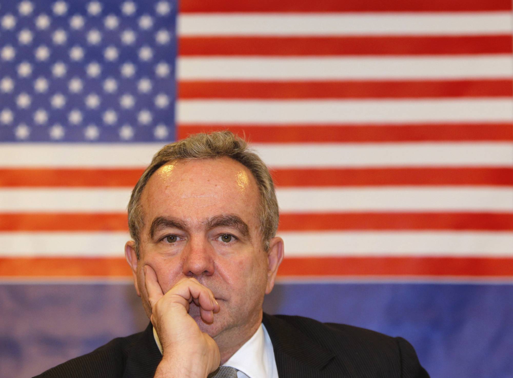 Then-U.S. Assistant Secretary of State for East Asian and Pacific Affairs Kurt Campbell listens to a question during a news conference in Manila in December 2012. U.S. President-elect Joe Biden has picked Campbell — a key architect of the U.S. pivot to Asia — as his senior policy official for the region. | REUTERS