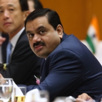 Billionaire Gautam Adani, chairman of Adani Group, attends a luncheon hosted by Japanese business groups in Tokyo in 2014. | BLOOMBERG 