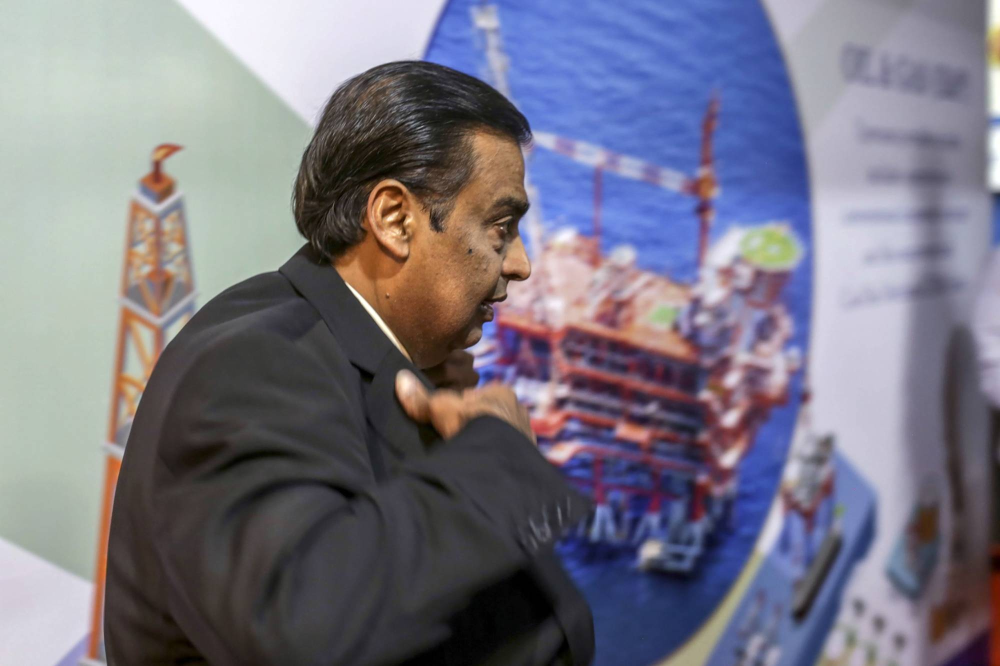 Mukesh Ambani, chairman and managing director of the Reliance Industries Ltd., arrives for the company's annual general meeting in Mumbai in August 2019. | Bloomberg 