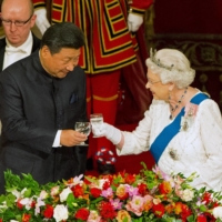 London was seen to be cozying up to Beijing under the leadership of then-Prime Minister David Cameron, culminating in a meeting between Chinese President Xi Jinping and Queen Elizabeth II in 2015. | POOL / VIA REUTERS