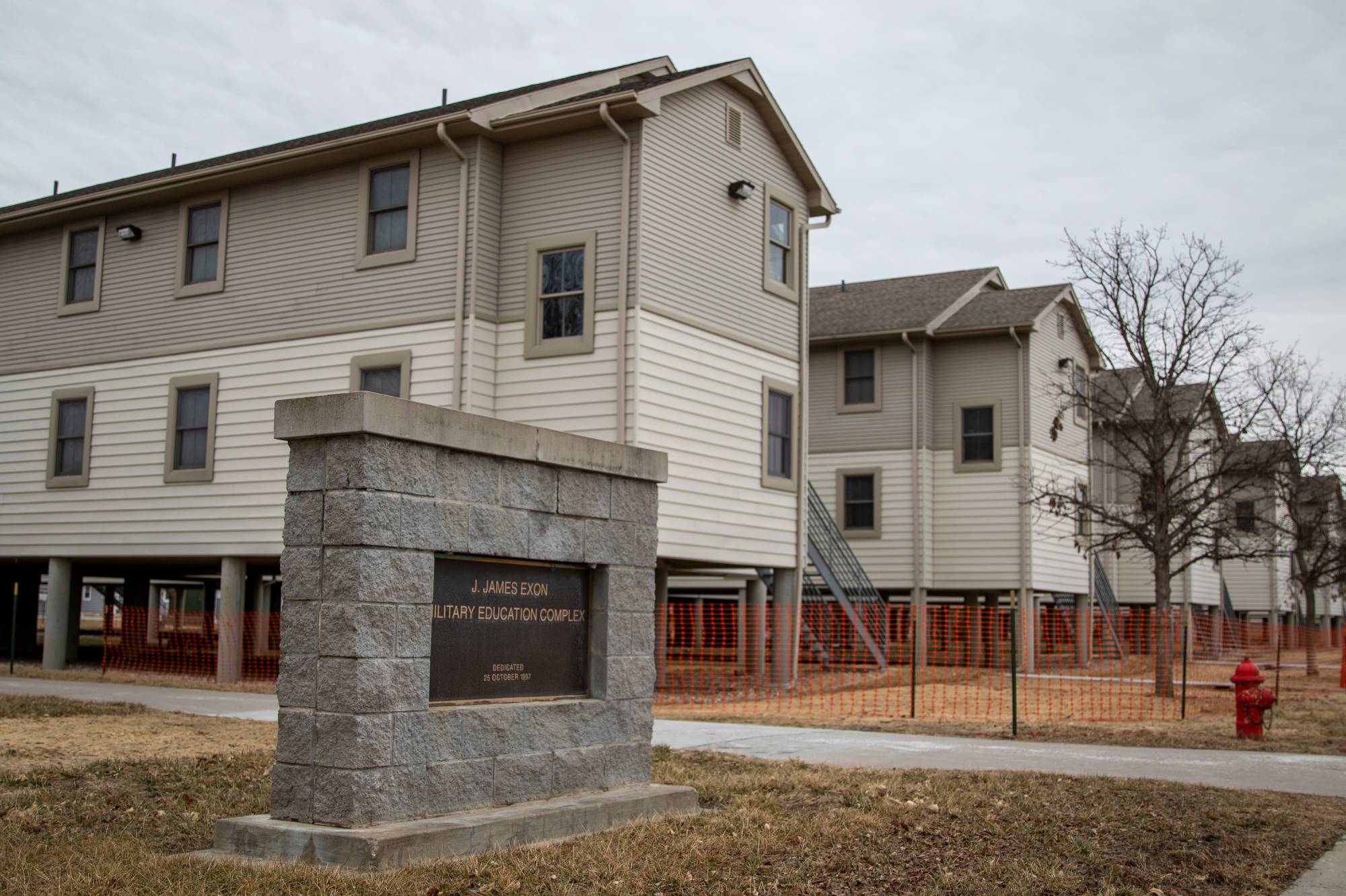 The Nebraska National Guard training site Camp Ashland hosted 57 U.S. citizens, under a federal quarantine order, who had returned from Wuhan, China, in February last year. | Nebraska National Guard / via REUTERS 