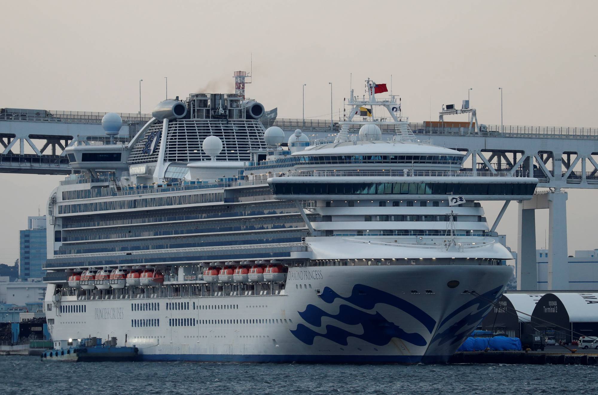 The Diamond Princess in Yokohama in February last year. | REUTERS 