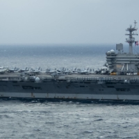 The USS Theodore Roosevelt aircraft carrier in the Pacific Ocean on Jan. 15 | U.S. NAVY
