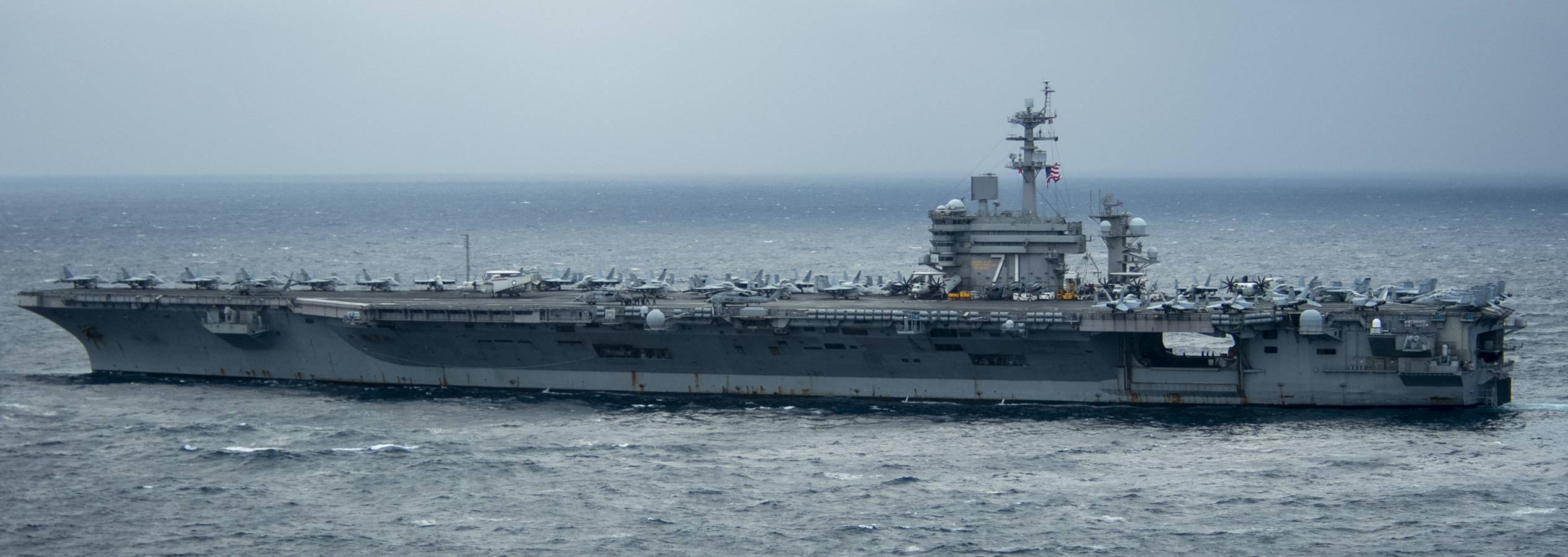 The USS Theodore Roosevelt aircraft carrier in the Pacific Ocean on Jan. 15 | U.S. NAVY