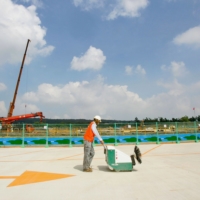 A construction site for a Taiwan Semiconductor Manufacturing Co. plant in Taichung, Taiwan, in 2010. Tokyo is attempting to attract TSMC to set up in Japan.
 | BLOOMBERG 