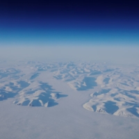 Glacial ice is seen from a NASA flight supporting the Oceans Melting Greenland research mission above the east coast of Greenland in 2018. | REUTERS 