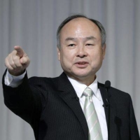 Masayoshi Son is stepping down as chairman of the mobile unit at his SoftBank Group. | BLOOMBERG
