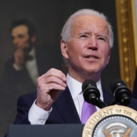 U.S. President Joe Biden. His administration has signaled it will approach Beijing with \"patience\" as it reviews its policy on China in consultation with allies. | AFP-JIJI