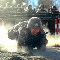 Chinese People\'s Liberation Army soldiers take part in training in Kashgar in China\'s northwestern China\'s Xinjiang region earlier this month. | AFP-JIJI