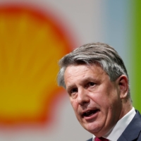 Ben van Beurden, chief executive officer of Royal Dutch Shell, speaks during the 26th World Gas Conference in Paris in 2015. | REUTERS 