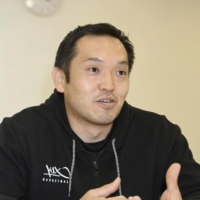 Wheelchair basketball player Reo Fujimoto is interviewed in December in Rifu, Miyagi Prefecture. | KYODO