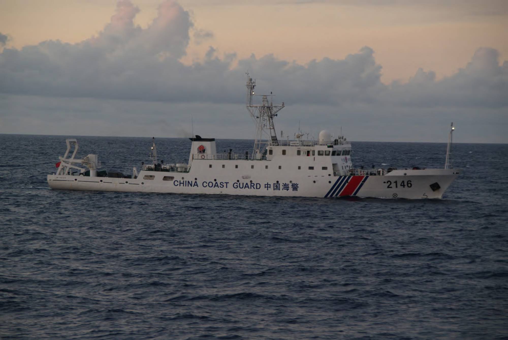 A China Coast Guard vessel sails in the East China Sea near the disputed Senkaku Islands in this file photo from August 2013.   | JAPAN COAST GUARD / VIA REUTERS