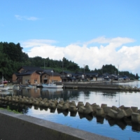 Breakwaters lining Noto Island, Ishikawa Prefecture facing the tranquil Toyama Bay | EVONNE YIU