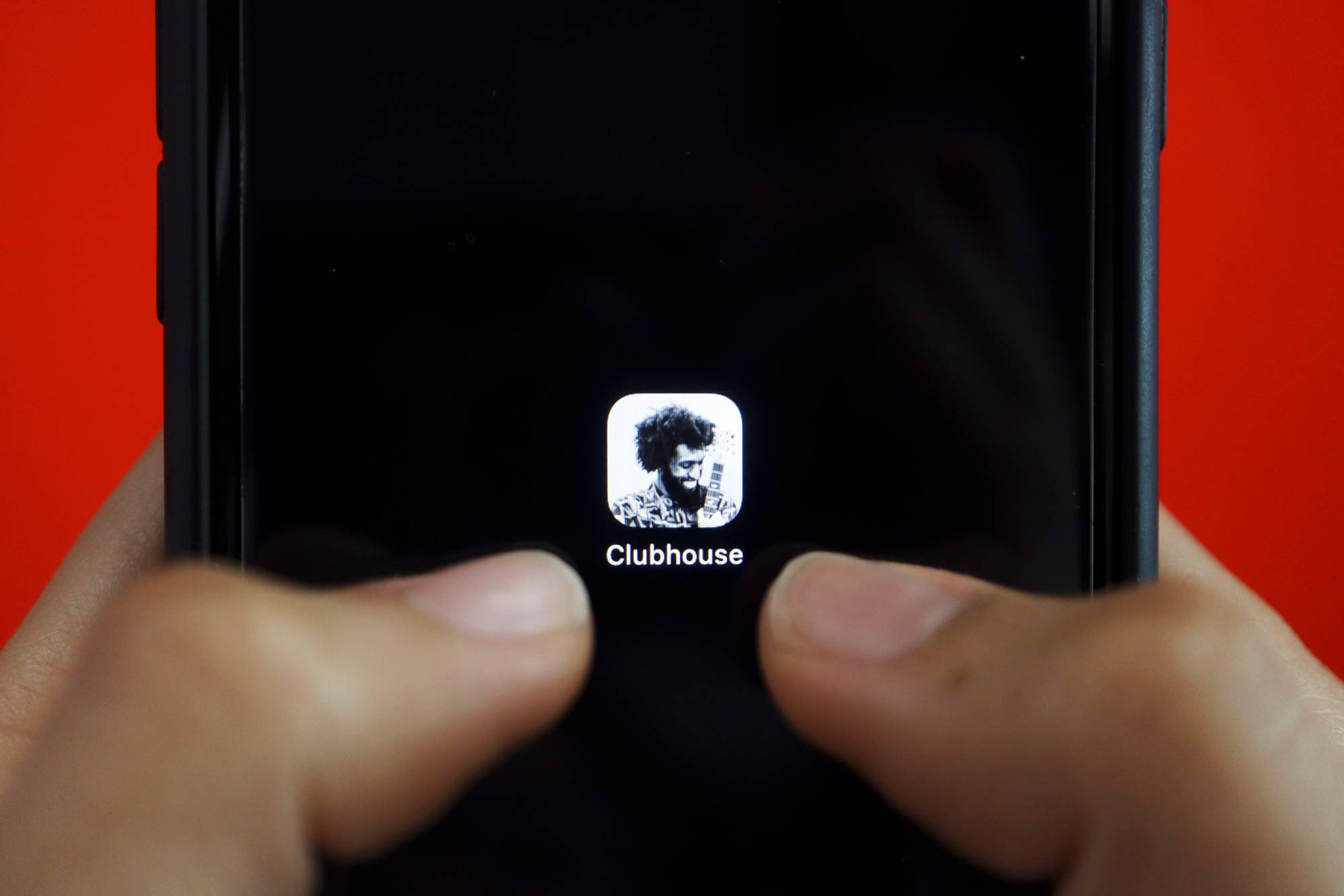 Join the club: The previous icon for social media app Clubhouse featured Bomani X, who runs a chat room where you can listen to music.  | REUTERS