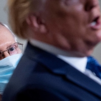 \"Mitch (McConnell) is a dour, sullen, and unsmiling political hack, and if Republican Senators are going to stay with him, they will not win again,\" Donald Trump said in a statement Tuesday.  | AFP-JIJI
