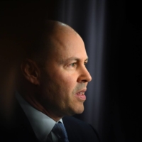 Australia\'s treasurer, Josh Frydenberg, speaks at a news conference at Parliament House in Canberra on Thursday.  | AAP / VIA REUTERS 