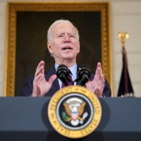 U.S. President Joe Biden delivers remarks in the State Dining Room at the White House in Washington on Feb. 5. | REUTERS
