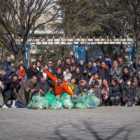 Community service: Small World is an organization that welcomes foreign residents in Nagoya. Members of the group get to know one another via environmentally friendly activism. | COURTESY OF SMALL WORLD