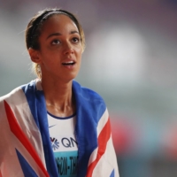 Heptathlon world champion Katarina Johnson-Thompson is recovering from an Achilles tendon injury ahead of the Tokyo Olympics. | REUTERS