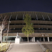 The National Stadium in Tokyo, the main venue for the Olympics and Paralympics. | KYODO