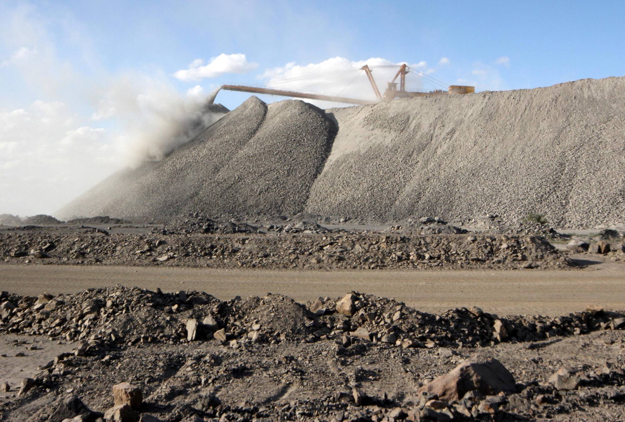 A mining machine is seen at the Bayan Obo rare earth mine in Inner Mongolia, China, in July 2011. | REUTERS