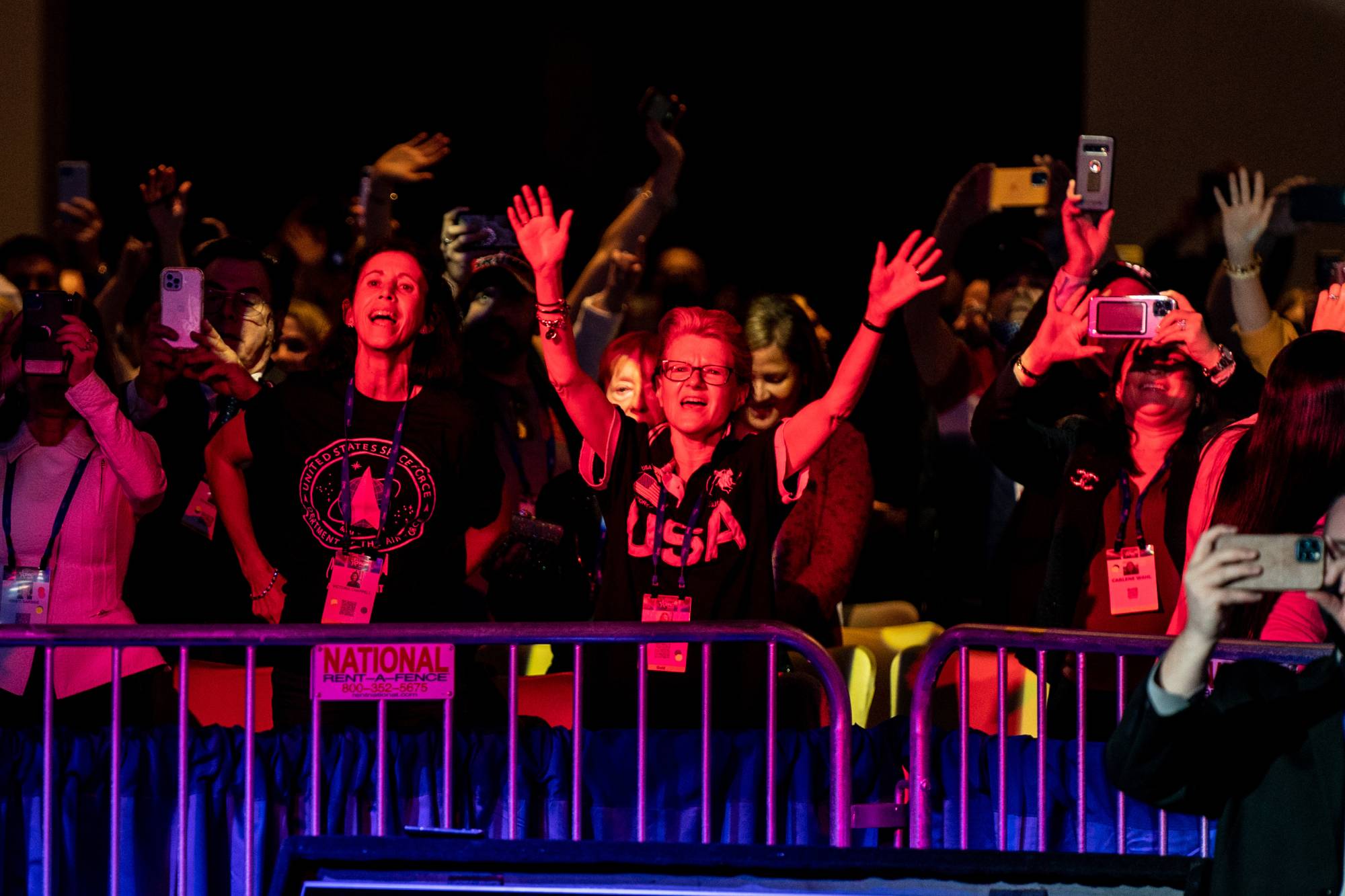 Attendees cheer as former U.S. President Donald Trump speaks at the Conservative Political Action Conference (CPAC) in Orlando, Florida, on Sunday. | Erin Schaff / The New York Times