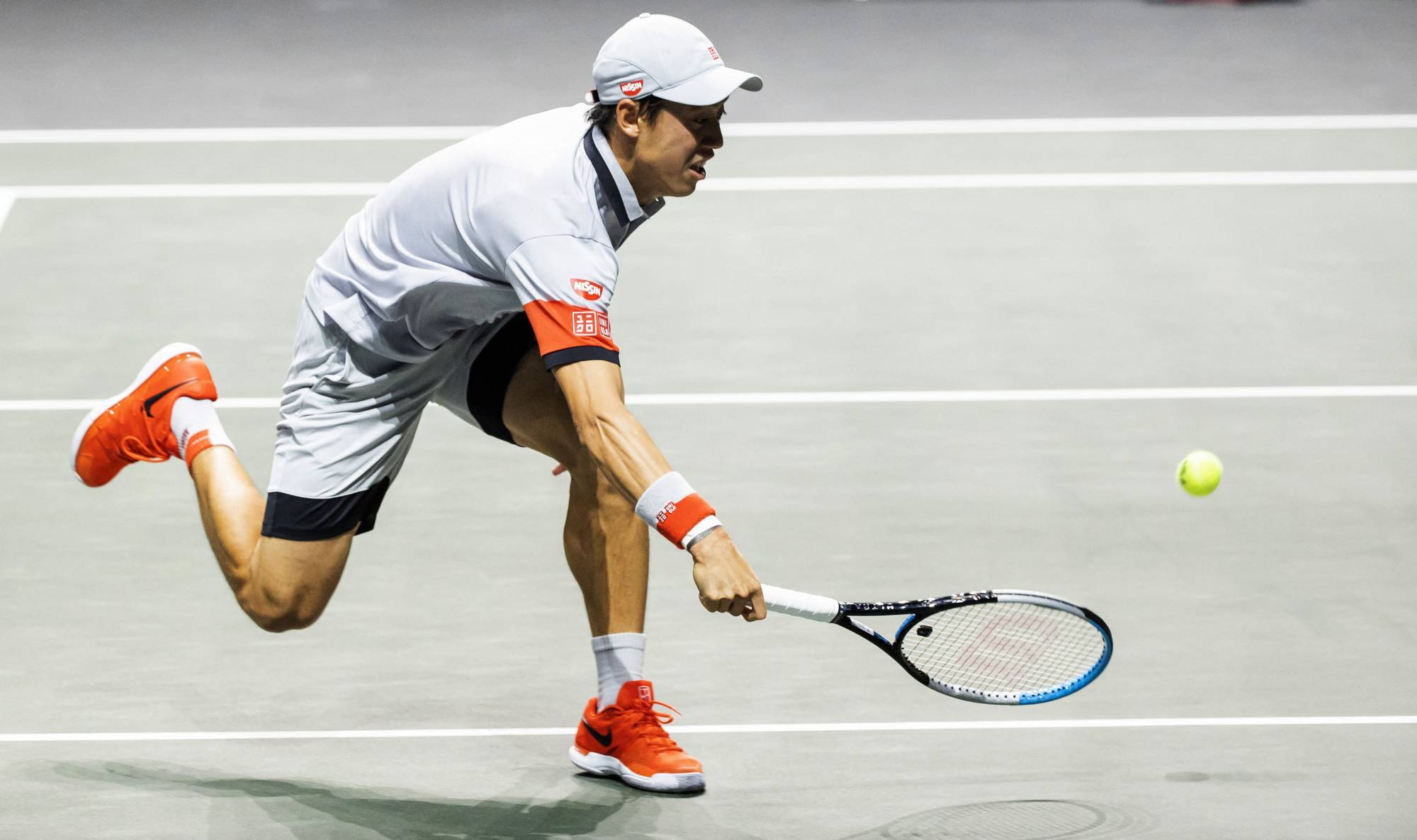 Kei Nishikori wins first ATP match in five months in Rotterdam