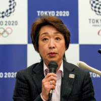 Seiko Hashimoto, President of the Tokyo 2020 Organising Committee, speaks during a media briefing after a council meeting in Tokyo, Japan March 3, 2021. | POOL / VIA REUTERS