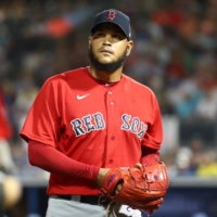 Red Sox pitcher Eduardo Rodriguez is one of a handful of athletes in North America\'s pro leagues who were diagnosed with heart disease after testing positive for COVID-19. | USA TODAY / VIA REUTERS