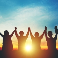 United we stand: When calling for solidarity, the phase \"ichigan to natte\" can be particularly useful.  | GETTY IMAGES