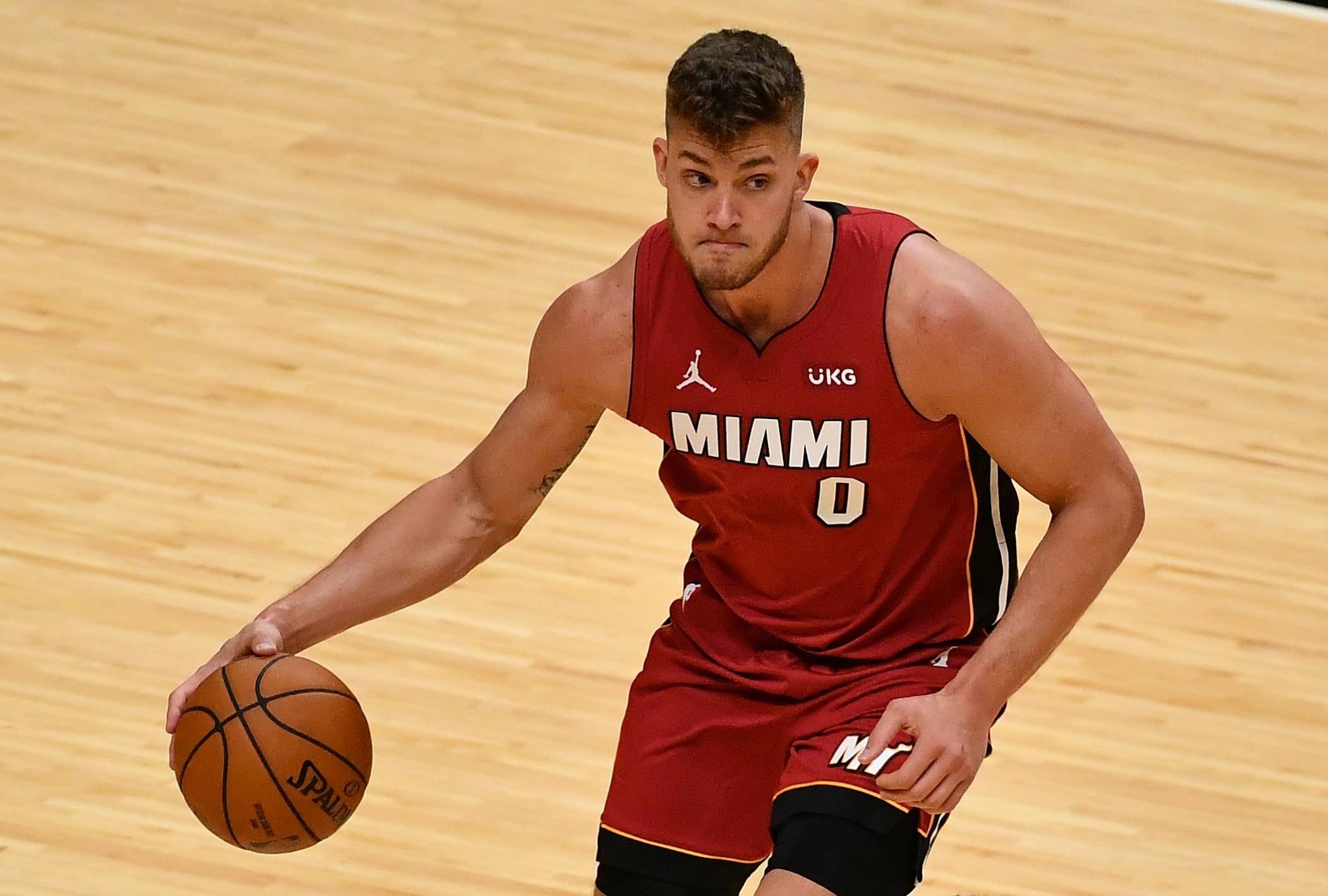 What does UKG mean on the Miami Heat jerseys?