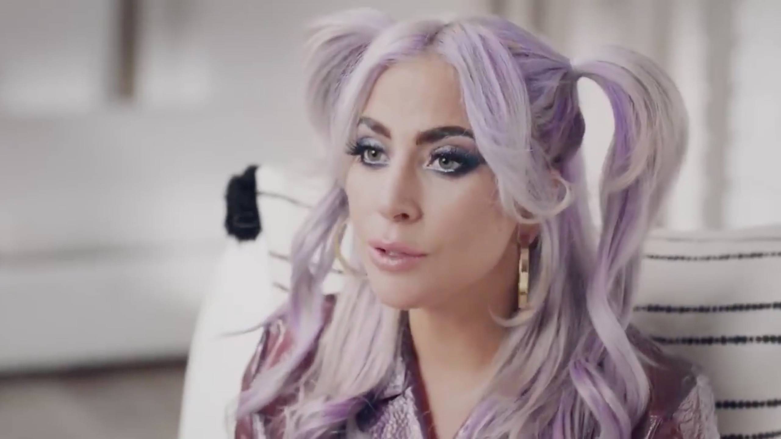 Lady Gaga delivers a video message to the Japanese people on the 10th anniversary of the March 11 earthquake and tsunami in this still image obtained from a video posted on her Twitter page. | TWITTER / VIA REUTERS 