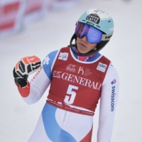 Switzerland\'s Wendy Holdener will miss the final World Cup alpine ski competition of the season after testing positive for COVID-19. | AFP-JIJI