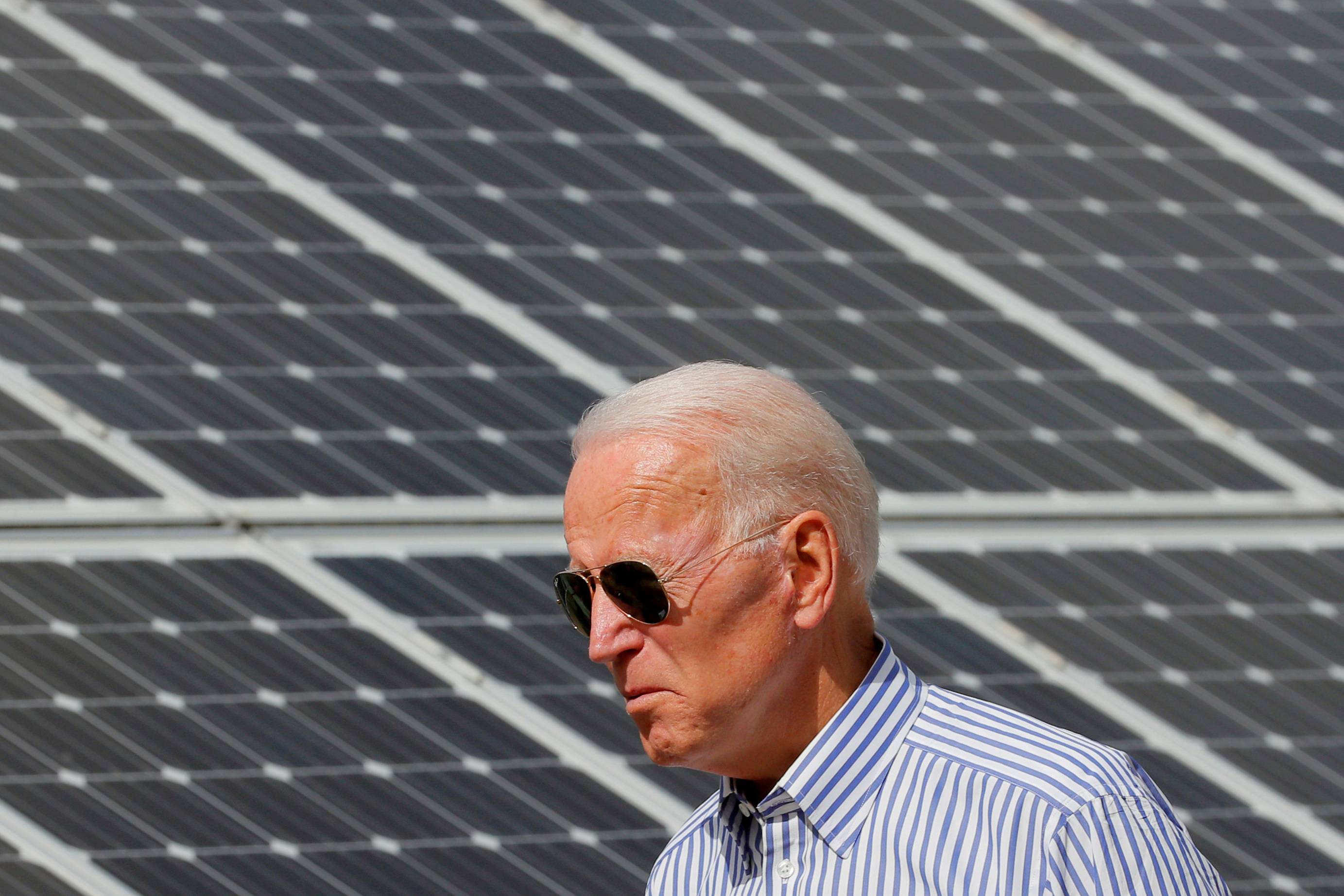 Biden wants all U.S. industries, including solar panel manufacturers, to ensure they are not sourcing products made from forced labor in Xinjiang, a spokeswoman said. | REUTERS