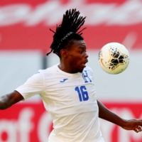 Honduras\' Jose Garcia controls the ball during an Olympics qualifier against the United States in Guadalajara, Mexico, on Sunday.  | REUTERS