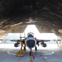 A F-CK-1 Ching-kuo fighter jet is pictured at an air force base in Tainan, Taiwan, in January. | REUTERS