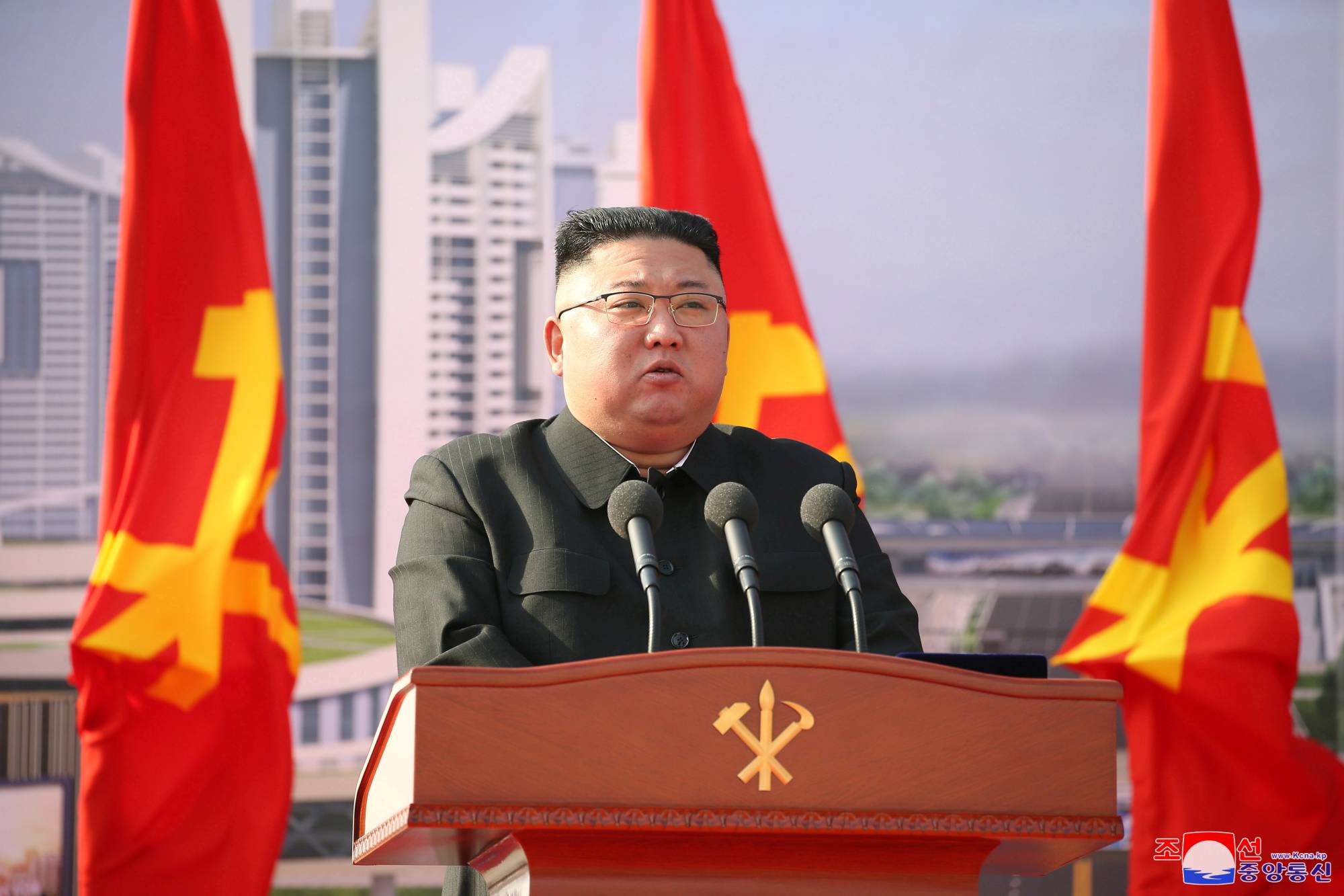 North Korean leader Kim Jong Un attends an event in Pyongyang on Saturday. | KCNA / via Reuters 