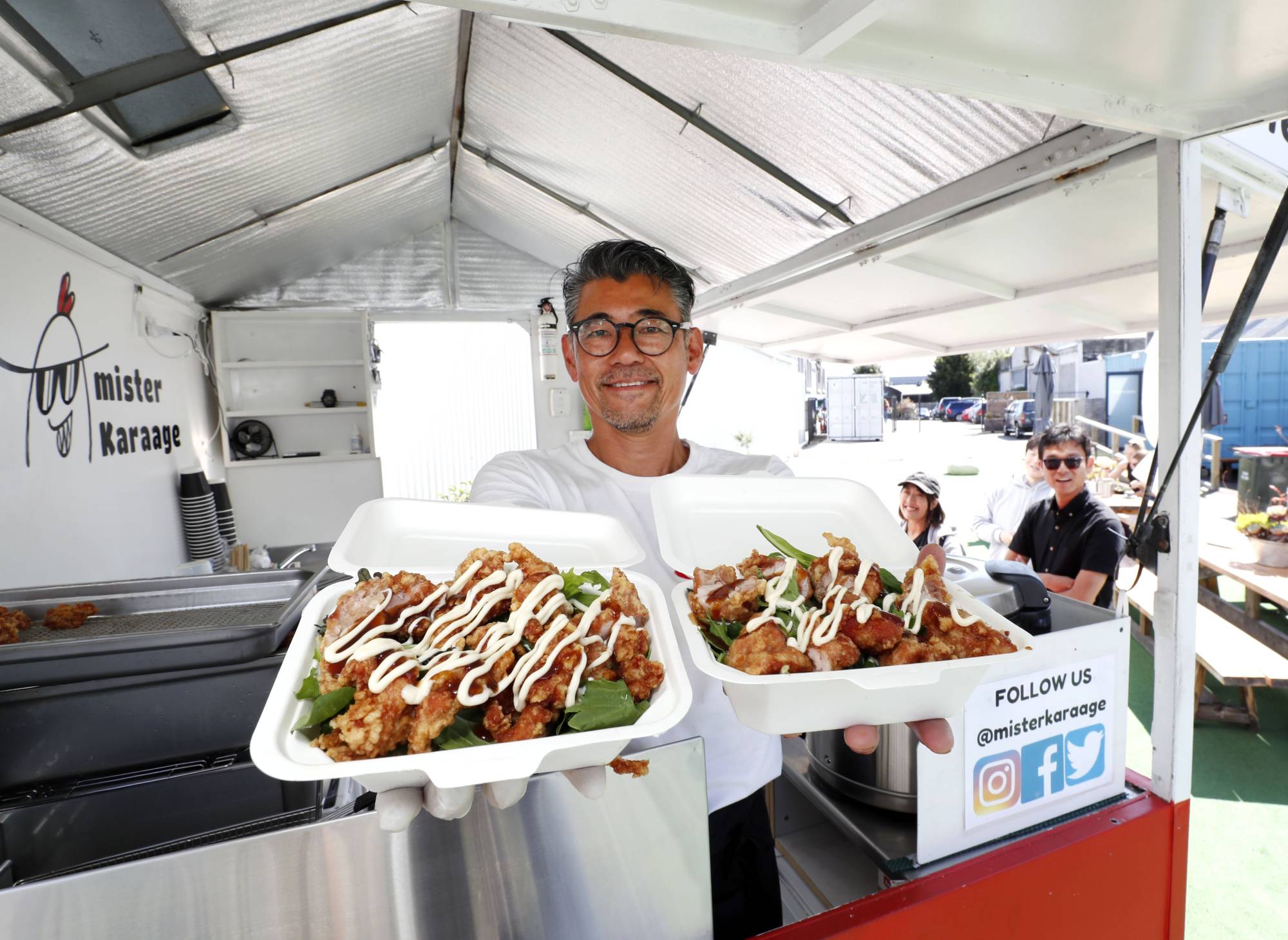 What’s in a name?: Kenji Usui operates his Mister Karaage food truck out of Nelson, New Zealand, which specializes in Japan’s karaage fried chicken.  | MARTIN DE RUYTER