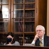 U.S. Sen. Mitch McConnell, the minority leader, during a committee hearing at the Capitol on March 24. | ANNA MONEYMAKER / THE NEW YORK TIMES
