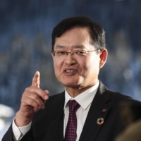 Toshiba Corp. Chief Executive Officer Nobuaki Kurumatani was a senior executive at CVC Capital Partners before joining Toshiba in 2018 as the first outsider to lead the company in more than 50 years. | BLOOMBERG