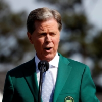 Augusta National Golf Club Chairman Fred Ridley speaks after the National Women\'s Amateur Championship in Augusta, Georgia, on Saturday. | REUTERS