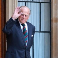 Britain\'s Prince Philip arrives for the transfer of the Colonel-in-Chief of The Rifles ceremony at Windsor castle on July 22, 2020. | POOL / VIA AFP-JIJI