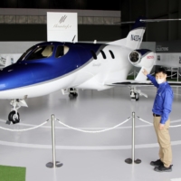 The first successfully flown HondaJet will be displayed at Misawa Aviation & Science Museum in Aomori Prefecture from April 20. | KYODO