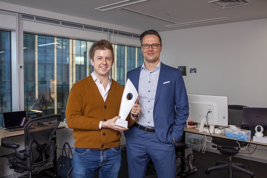 Bisu co-founders Daniel Maggs and Wojciech Bula want to help anyone better understand their health condition. | DERMOT KILLORAN / CALDERWOOD IMAGES