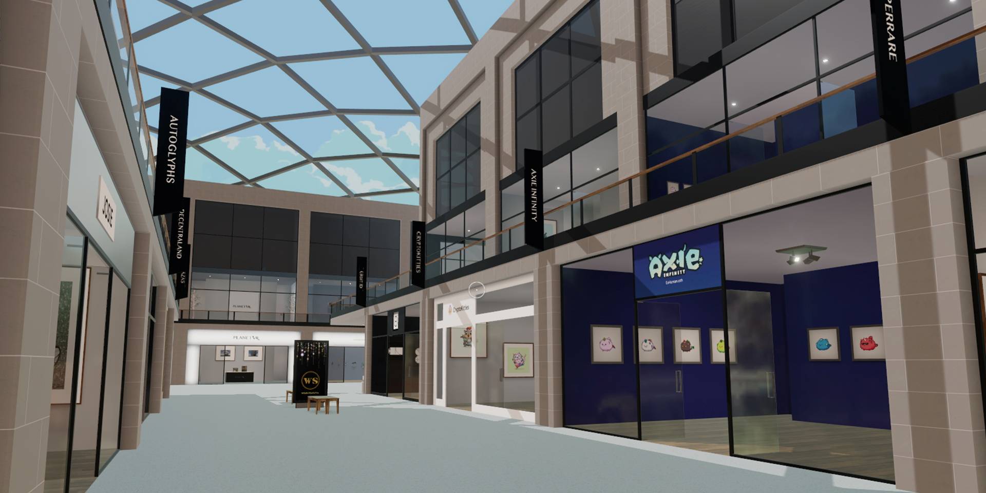 A shopping mall for non-fungible tokens within the virtual world Decentraland | Martin Shibuya, Art Director / The Decentraland Foundation / via REUTERS 