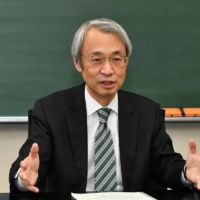 Professor Satoshi Takizawa of the University of Tokyo shares his insights on the water industry during a recent interview with The Japan Times at the university’s Hongo Campus in Bunkyo Ward. | YOSHIAKI MIURA