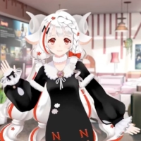 N-ko, a \"sheep-human lifeform\" Vtuber promoting Netflix\'s anime streaming service, is seen in a still image obtained from a YouTube video. | COURTESY OF NETFLIX / YOUTUBE / VIA REUTERS