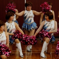 \"The costumes are unbelievably showy. Some people join just so they can wear them,\" says Japan Pom Pom founder Fumie Takino. | REUTERS