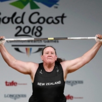 New Zealand\'s Laurel Hubbard competes during the Gold Coast 2018 Commonwealth Games women\'s 90-kg final in Gold Coast, Australia, on April 9, 2018. | REUTERS
